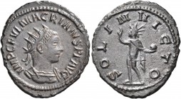 Macrianus, usurper, 260-261. Antoninianus (Billon, 21 mm, 3.47 g, 12 h), Samosata, 1st emission. IMP C FVL MACRIANVS P F AVG Radiate and cuirassed bus...