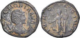 Zenobia, usurper, 268-272. Antoninianus (Billon, 20 mm, 3.27 g, 6 h), Antioch, March-May 272. S ZENOBIA AVG Diademed and draped bust of Zenobia to rig...