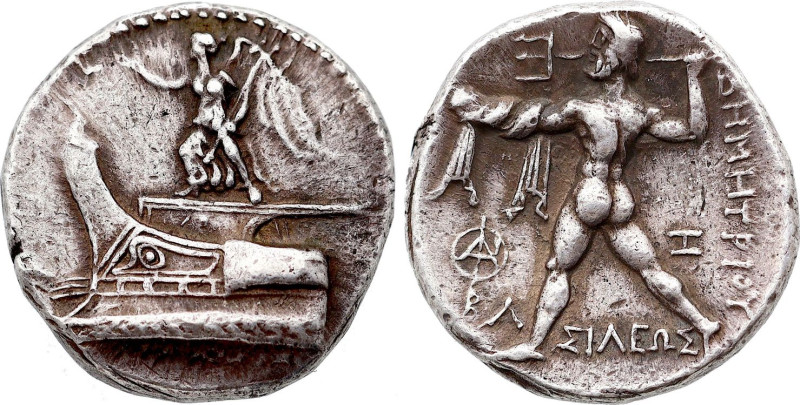Greek. Macedonian Kingdom. Demetrius I Poliorcetes (306-283 BC). Tetradrachm (29...
