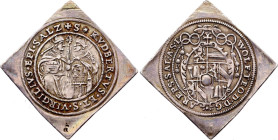 Austrian States. Salzburg. Wolf Dietrich von Raitenau (1587-1612), 1/4 Thaler (1587-1612) (Silver, 7.06 gr, 39 mm). Zöttl 992, Probszt 838. Extremely ...