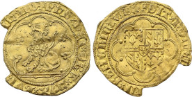 Belgium. Flanders. Philip the Good (1419-1467), 1/3 Gold Lion (1454-1456) (Bruges mint) (Gold, 1.34 gr, 20 mm). Vanhoudt 18BG. Extremely Fine.

Extrem...