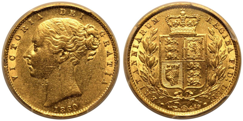 UNITED KINGDOM. Victoria, 1837-1901. 
Gold Sovereign, 1860. London. Large 0. 
...