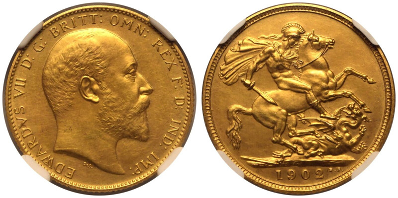 UNITED KINGDOM. Edward VII, 1901-10. 
Gold Sovereign, 1902. London. Matte Proof...