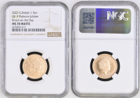 2022 Gold Sovereign Platinum Jubilee Struck on The Day Matte NGC MS 70 MATTE