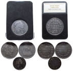 1812-15 Lot of 4 Silver Bank Tokens Good Fine - Very Fine