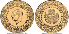 Republic gold "Monnaie de Luxe" 500 Kurush 1972 MS62 NGC, KM874. HID09801242017 © 2024 Heritage Auctions | All Rights Reserved www.HA.com/TexasAuction...