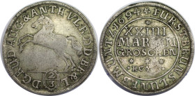 Altdeutsche Münzen und Medaillen, BRAUNSCHWEIG - WOLFENBÜTTEL. Rudolf August and Anton Ulrich. 24 Mariengroschen 1694 HCH. KM 615, Dav. 332, Welter 20...
