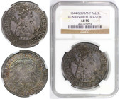 Altdeutsche Münzen und Medaillen, DONAUWÖRTH. Karl V. (1519-1558). Taler 1544. Silber. Dav. 9170. NGC AU 55