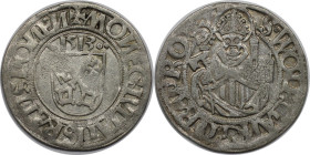 Altdeutsche Münzen und Medaillen, REGENSBURG, STADT. 1/2 Batzen 1513. Schulten 2872. Fast Vorzüglich