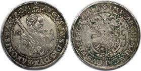 Altdeutsche Münzen und Medaillen, SACHSEN - ALBERTINE. August I. 1/2 Taler 1579. Silber. KM MB# 216. Sehr schön+. Henkelspur?