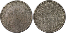 Altdeutsche Münzen und Medaillen, SACHSEN - ALBERTINE. Christian II. und seine Brüder unter Vormundschaft (1591-1602). Taler 1600, Silber. Dav. 9820. ...