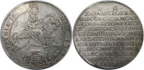 Altdeutsche Münzen und Medaillen, SACHSEN - ALBERTINE. Johann Georg II. (1656-1680). Vikariatstaler 1657. Silber. KM# 480. Sehr schön-vorzüglich. Henk...