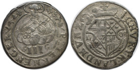 Altdeutsche Münzen und Medaillen, TRIER. Johann Hugo von Orsbeck (1676-1711). III Petermenger 1708 GG, Silber. KM 191. Schön 8. Sehr schön+