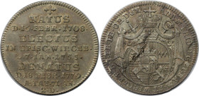 Altdeutsche Münzen und Medaillen, WÜRZBURG - BISTUM. Adam Friedrich von Seinsheim (1755-1779). Sterbegroschen 1779, Silber. Slg. Piloty 1277. Vorzügli...