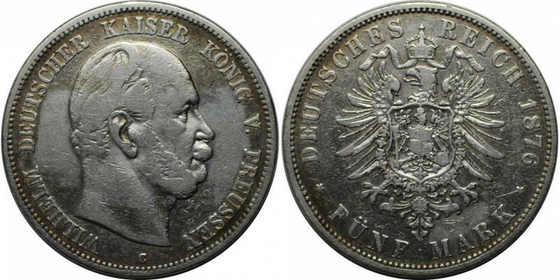 Deutsche Münzen und Medaillen ab 1871, REICHSSILBERMÜNZEN, Preußen. Wilhelm I (1...