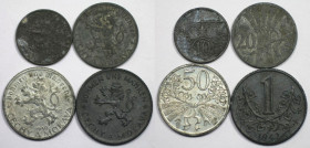 Deutsche Münzen und Medaillen ab 1871, LOTS UND SAMMLUNGEN. DEUTSCHE NEBENGEBIETE. Protektorat Böhmen und Mähren. 10 Heller 1942, KM 1, Jaeger 620 (Ss...
