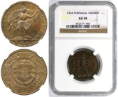 Europäische Münzen und Medaillen, Portugal. 1 Escudo 1924. NGC AU 58
