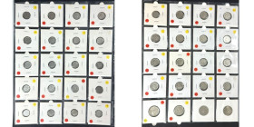 Europäische Münzen und Medaillen, Schweden / Sweden, Lots und Samllungen. 21 x 10 Öre 1909-1962, 15 x 25 Öre 1914-1961, 4 x 50 Öre 1944-1956. Lot von ...