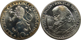 Europäische Münzen und Medaillen, Tschechoslowakei / Czechoslovakia. 250 Jahre der Tschechischen Technischen Universität. 10 Kronen 1957. 12,0 g. 0.50...
