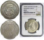 Europäische Münzen und Medaillen, Tschechoslowakei / Czechoslovakia. Wallenstein. Silbermedaille 5 Dukaten 1972 ZK. MCH CSSRM-05. NGC MS 65