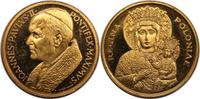 Europäische Münzen und Medaillen, Vatikan. Medaille. Ioannes Pavlvs II Pontifex Maximvs // Regina Poloniae. 4,87 g. 22,5 mm. Polierte Platte