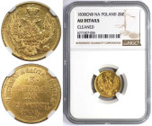 Russische Münzen und Medaillen, Nikolaus I. (1826-1855), für Polen. 3 Rubel - 20 Zlotych 1838 SPB PD, St. Petersburg. Gold. 3,93 g. Bitkin 1079 (R), K...