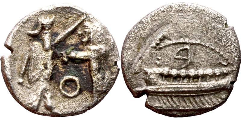 Phoenicia, Obol, Sidon (375-333 BC) Obverse: Galley l.; legend in Phoenician, Re...