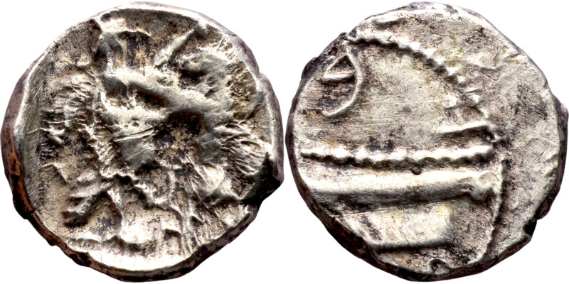 Phoenicia, Obol, Sidon (375-333 BC) Obverse: Galley l.; legend in Phoenician, Re...