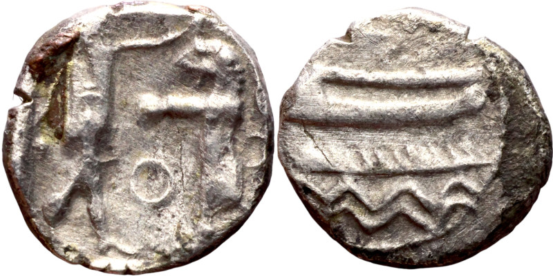Phoenicia, Obol, Sidon (375-333 BC) Obverse: Galley l.; legend in Phoenician, Re...