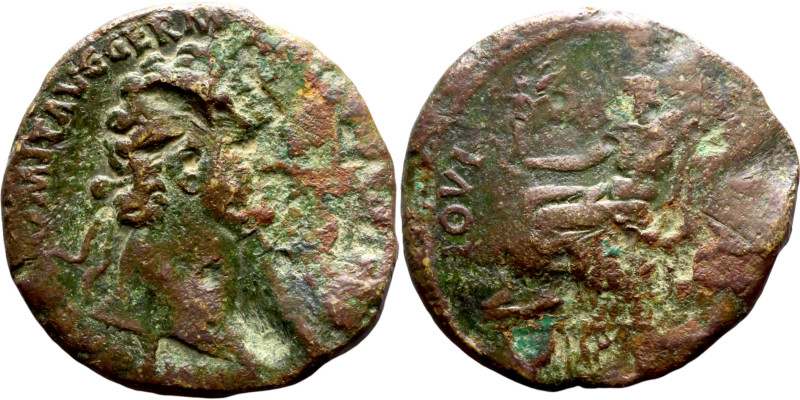 Uncertain Ruler (Domitian ?) Bronze Sestertius. Obverse: Bust of Emperor. Revers...