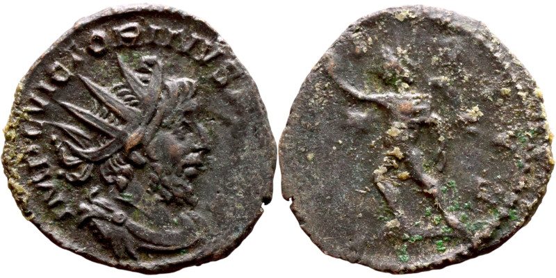 Victorinus (Galic usurper: 269-271) Antoninianus. Obverse: Bust of emperor. Reve...