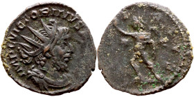 Victorinus (Galic usurper: 269-271) Antoninianus. Obverse: Bust of emperor. Reverse: Standing Sol

19mm 2.46g