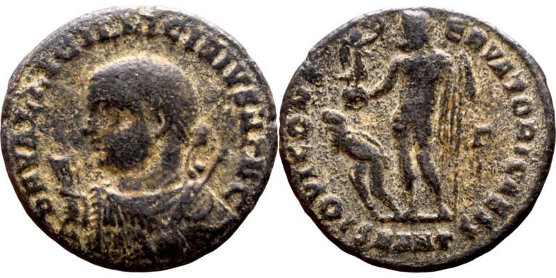 Licinius II (317-324 AD).AE follis. Obv.: D N VAL LICIN LICINIVS NOB C, helmeted...