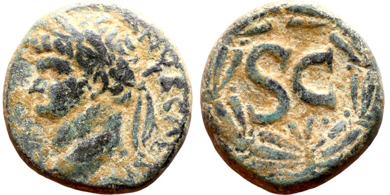 Domitian (81-96) Syria, Antioch. Obverse: Bust of Emperor. Reverse: Large S C
...
