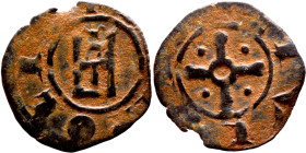 Middle Ages (X-XV century) Bronze Coin

16mm 0.67g