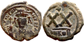 Tiberius II Constantine (578-582). Half Follis. Obverse: Bust of emperor Reverse: Large XX

23mm 6.96g
