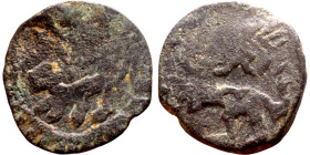 Seljuk (1037–1157) bronze coin. Obverse: Arabic inscription. Reverse: Arabic inscription

17mm 1.58g