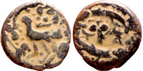 Seljuk (1037–1157) bronze coin. Obverse: Arabic inscription. Reverse: Arabic inscription

15mm 4.86g