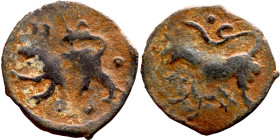 Seljuk (1037–1157) bronze coin. Obverse: Arabic inscription. Reverse: Arabic inscription

17mm 0.91g