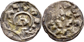 Italy: Lucca 1039-1125. Denari. Obverse: INPERATOR/ Monogram. Reverse: ENRICVS

16mm 0.91g