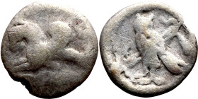 Ottoman Empire (XIV-XX century) Bronze Coin. Obverse: Arabic inscription. Reverse: Arabic inscription

10mm 0.44g