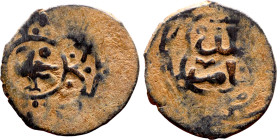 Seljuk (1037–1157) Bronze coin. Obverse: Arabic inscription. Reverse: Arabic inscription

17mm 1.59g