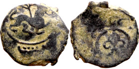 Seljuk (1037–1157) Bronze coin. Obverse: Arabic inscription. Reverse: Arabic inscription

16mm 1.30g