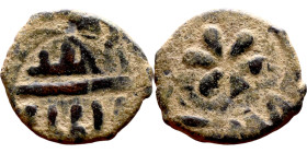 Seljuk (1037–1157) Bronze coin. Obverse: Arabic inscription. Reverse: Arabic inscription

16mm 2.94g