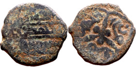 Seljuk (1037–1157) Bronze coins. Obverse: Arabic inscription. Reverse: Arabic inscription

16mm 1.83g
