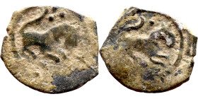Seljuk (1037–1157) Bronze coins. Obverse: Arabic inscription. Reverse: Arabic inscription

14mm 0.93g