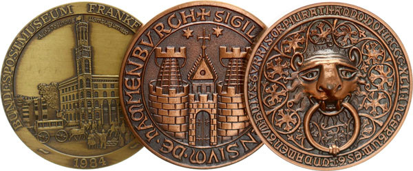 HAMBURGISCHE MEDAILLEN DES 17. BIS 20. JAHRHUNDERTS. Bronzemedaille 1972 u. 1973...