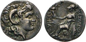 GRIECHEN. THRAKIEN, Königreich. Lysimachos, 323–281. Diobol. Kopf Alexanders des Großen n.r. Rs. Sitzende Athene mit Nike n.l. 0,80 g. ss