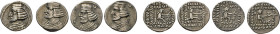 PARTHER. Orodes II., 57–38 v. Chr. und Phraates IV., 38–2 v. Chr. AR Drachmen. Diadem. Brustbild n.r. Rs. Bogenschütze. Verschiedene Münzstätten. Mitc...