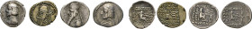 PARTHER. AR Drachmen. Diadem. Brustbild n.r. Rs. Bogenschütze. Orodes I., 89–78 v. Chr. 2 var. Drachmen ohne Münzstätten-angabe. Mitch. 523. Sinatruce...